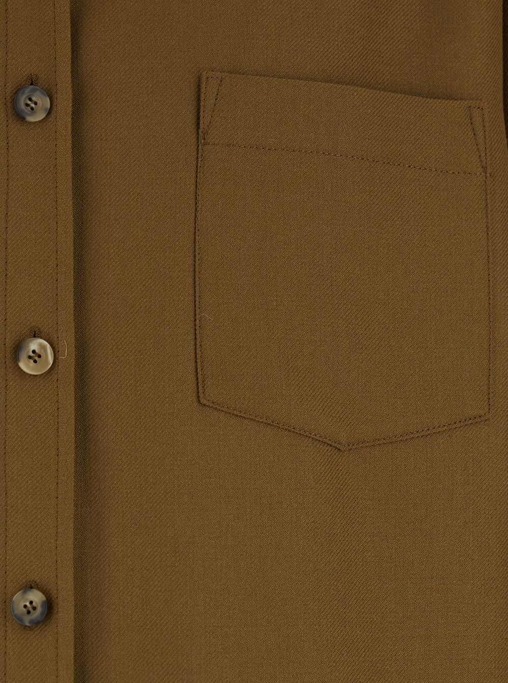 A.P.C. Brown Jacket with Classic Collar and Button Cuffs in Wool Blend Men Size US M / EU 48-50 / 2 - 3 Thumbnail