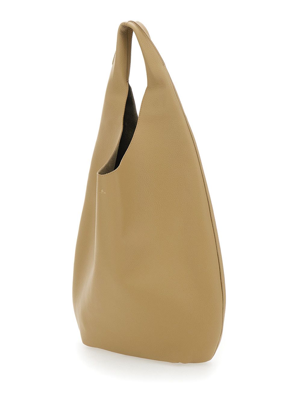 A.P.C. 'Le Neige' Beige Shoulder Bag with Logo Embossed on the Front in Crinkled Leather for Women Size ONE SIZE - 2 Thumbnail