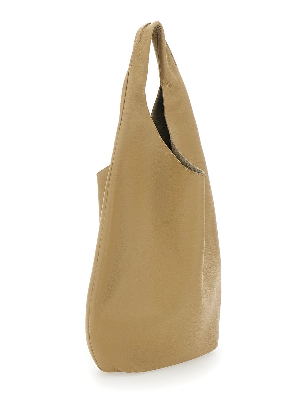 A.P.C. 'Le Neige' Beige Shoulder Bag with Logo Embossed on the Front in Crinkled Leather for Women Size ONE SIZE - 3 Thumbnail