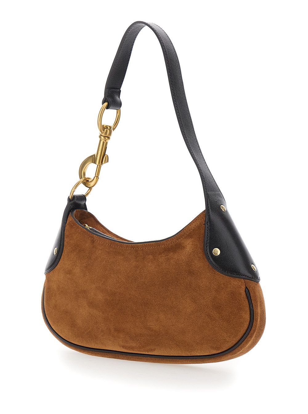 Mulberry Shoulder Bag 'Hackney' with Logo Embossed on the Front in Brown Suede for Women Size ONE SIZE - 2 Thumbnail