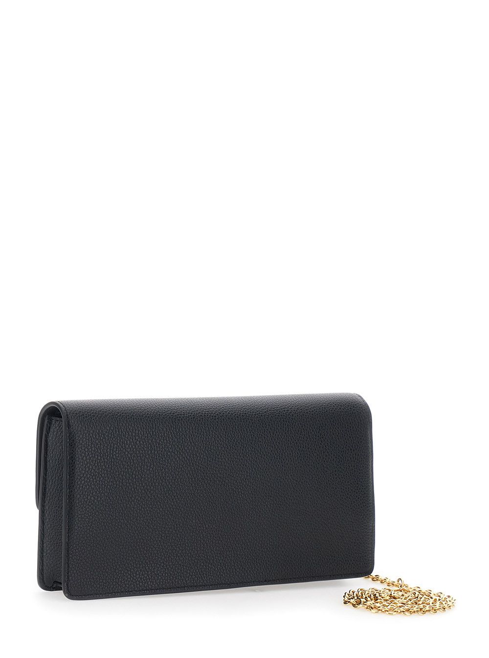 Mulberry 'Darley' Black Clutch with Chain Shoulder Strap in Hammered Leather Woman Size ONE SIZE - 3 Thumbnail