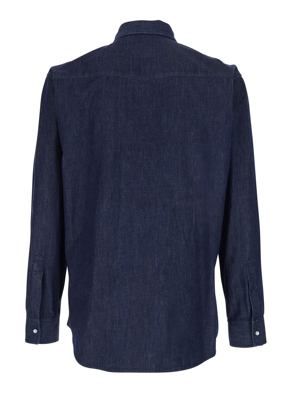 Dsquared2 Blue Denim Shirt with Classic Collar and Two Applied Pockets for Men Size US M / EU 48-50 / 2 - 2 Thumbnail
