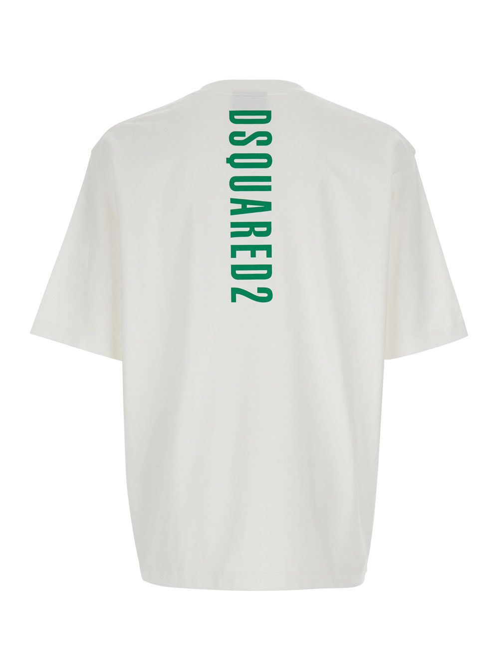 Dsquared2 White T-Shirt 'Logo Lettering' with Crew Neck for Men Size US S / EU 44-46 / 1 - 2 Thumbnail