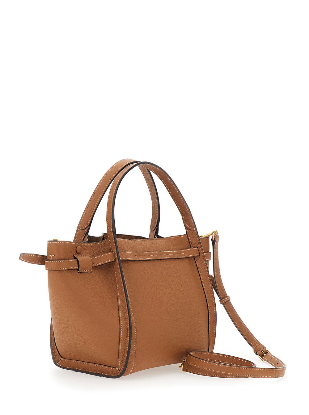 Tod's Medium Tote Bag 'T Timeless' with T Timeless Plaque on the Front and Adjustable and Removable Brown Leather Strap for Women Size ONE SIZE - 3 Thumbnail