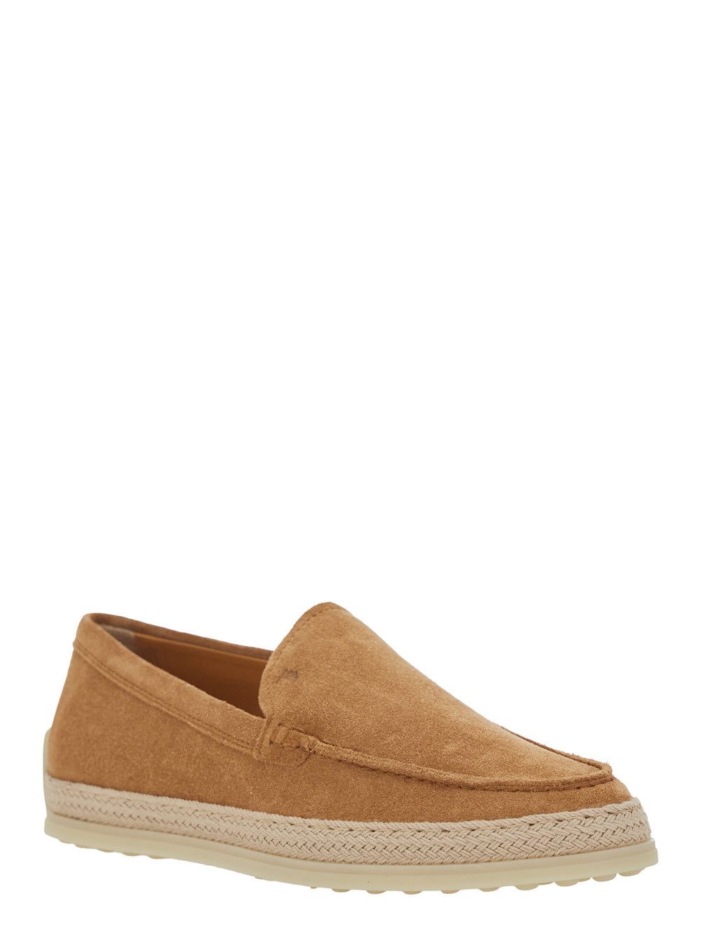 Tod's Loafers with Crocodile-embossed Logo in Brown Suede for Women Size US 7 / IT 37 - 2 Thumbnail