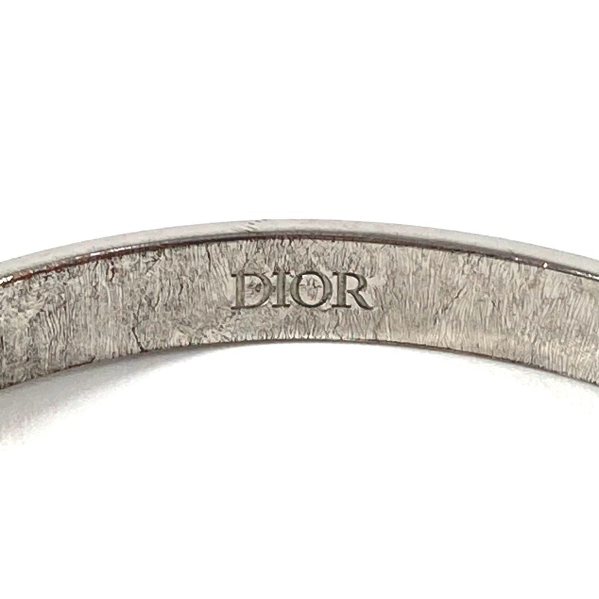 Dior Christian Dior Dior Cannage Logo Bangle Bracelet in Silver Metal for Women Size ONE SIZE - 11 Thumbnail
