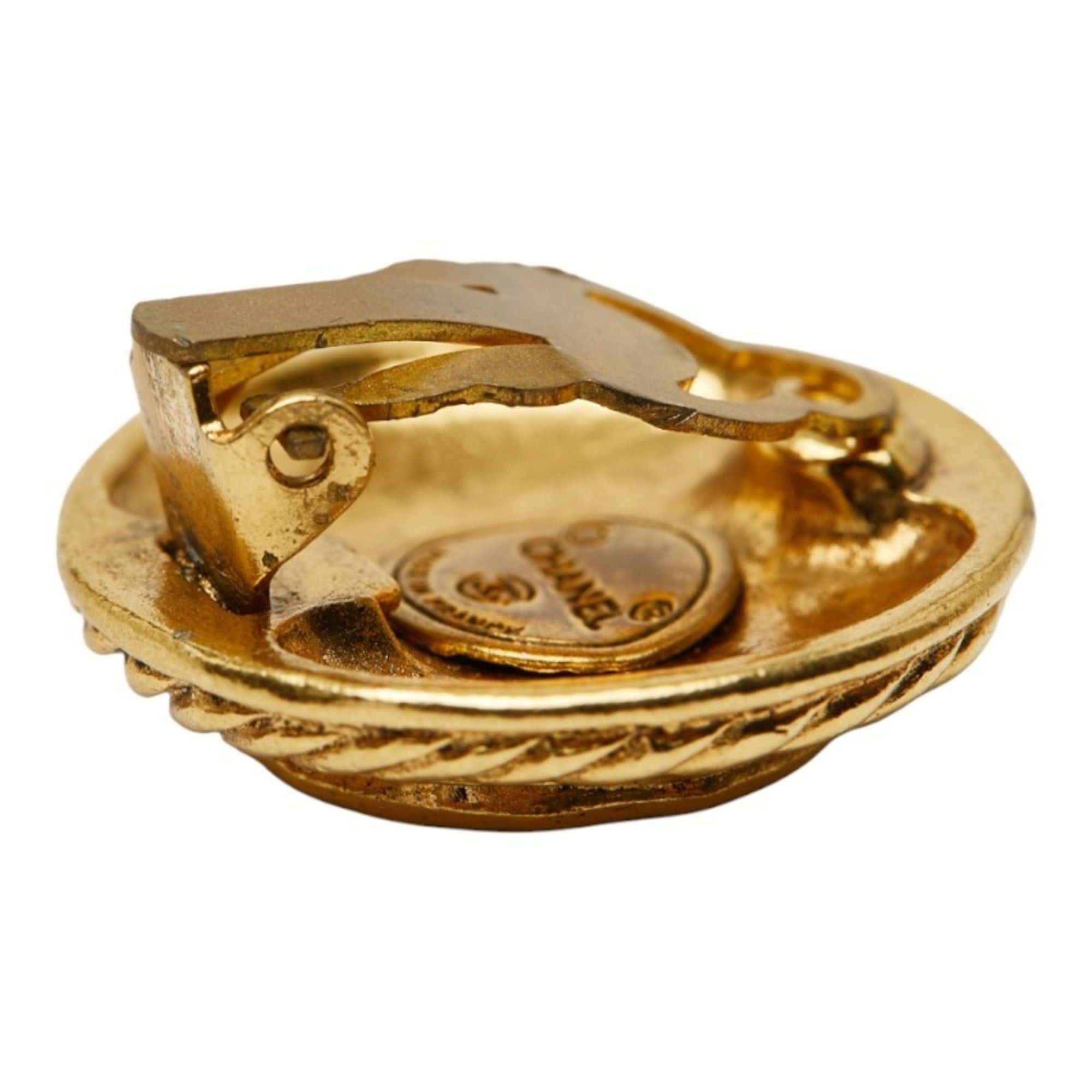 Chanel Vintage Chanel Coco Mark Earrings, Gold Plated, Women's, CHANEL Size ONE SIZE - 4 Thumbnail