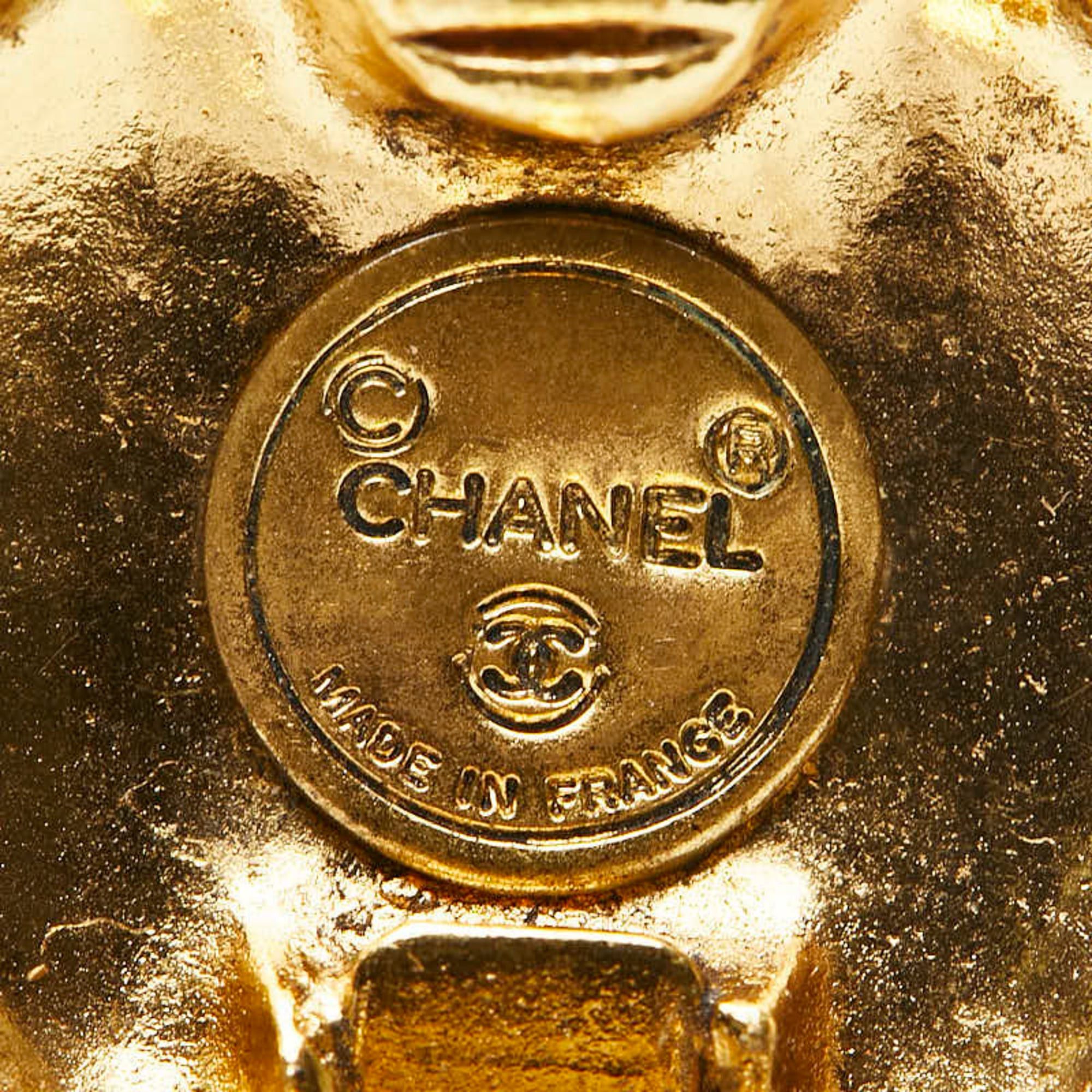 Chanel Vintage Chanel Coco Mark Earrings, Gold Plated, Women's, CHANEL Size ONE SIZE - 5 Thumbnail