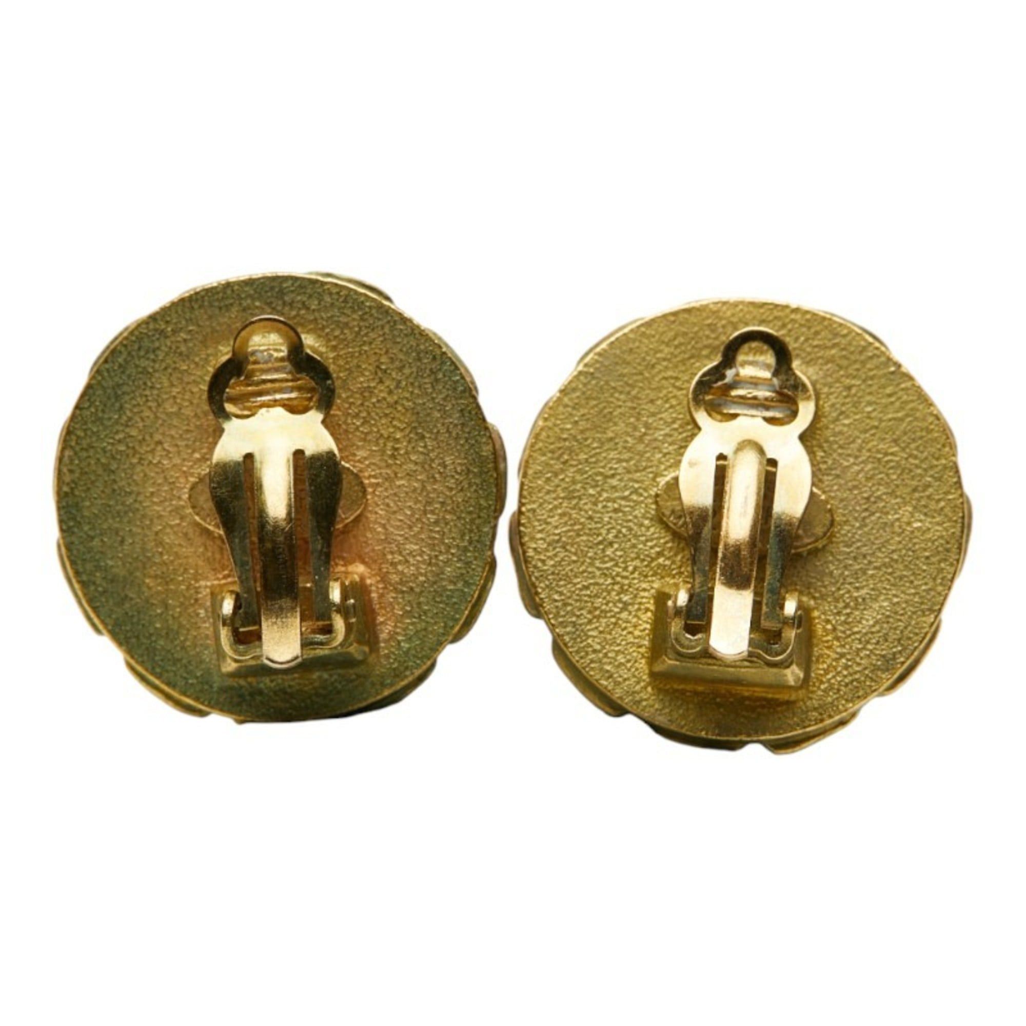 Chanel Vintage Chanel Coco Mark Earrings, Gold Plated, Women's, CHANEL Size ONE SIZE - 3 Thumbnail