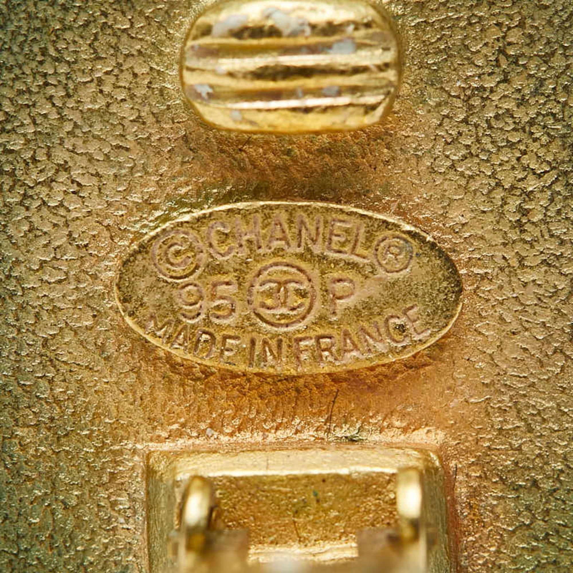 Chanel Vintage Chanel Coco Mark Earrings, Gold Plated, Women's, CHANEL Size ONE SIZE - 5 Thumbnail