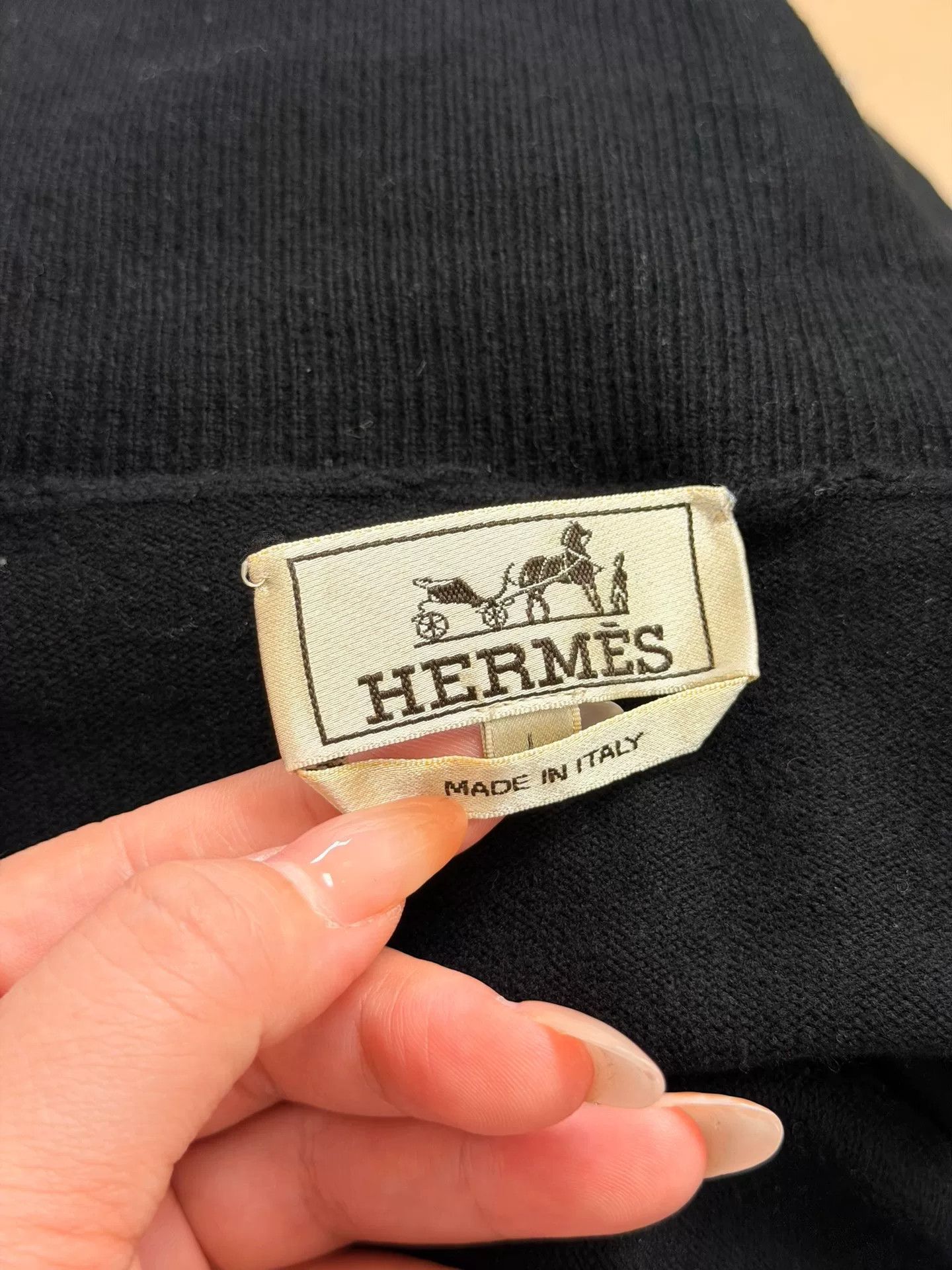 Hermes Hermes Men's Wool Knit Sweater L Size US L / EU 52-54 / 3 - 3 Thumbnail