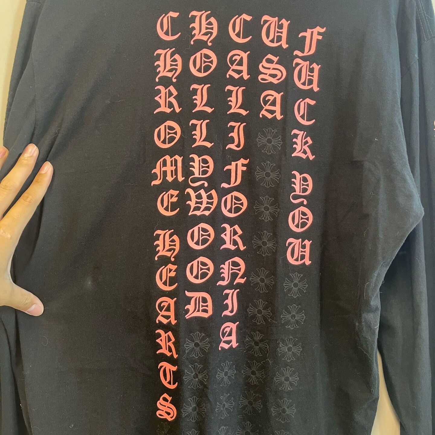 Chrome Hearts Chrome Hearts Black Red Logo Sweatshirt Size US L / EU 52-54 / 3 - 2 Thumbnail
