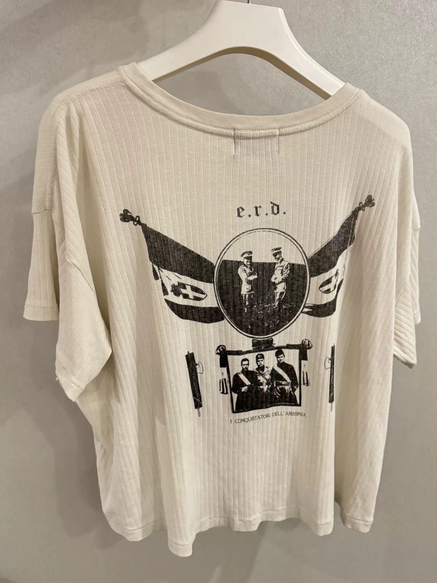 Ermenegildo Zegna ERD 25SS Mussolini Short Sleeve Tee Size US L / EU 52-54 / 3 - 2 Thumbnail