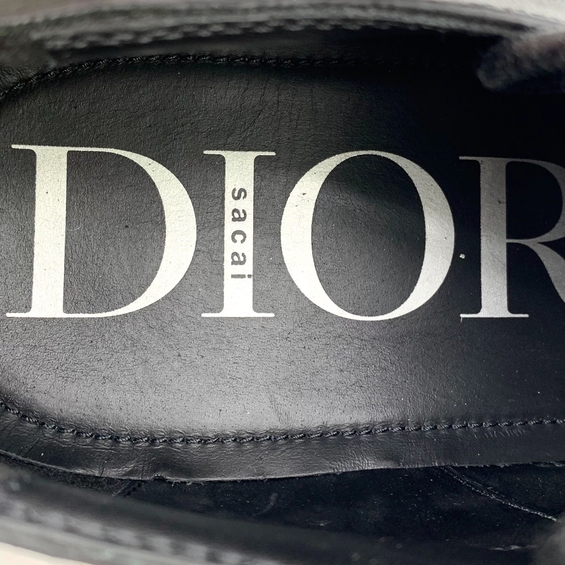 Dior Dior x Sacai Black Leather Derby Shoes Size US 10.5 / EU 43-44 - 7 Thumbnail