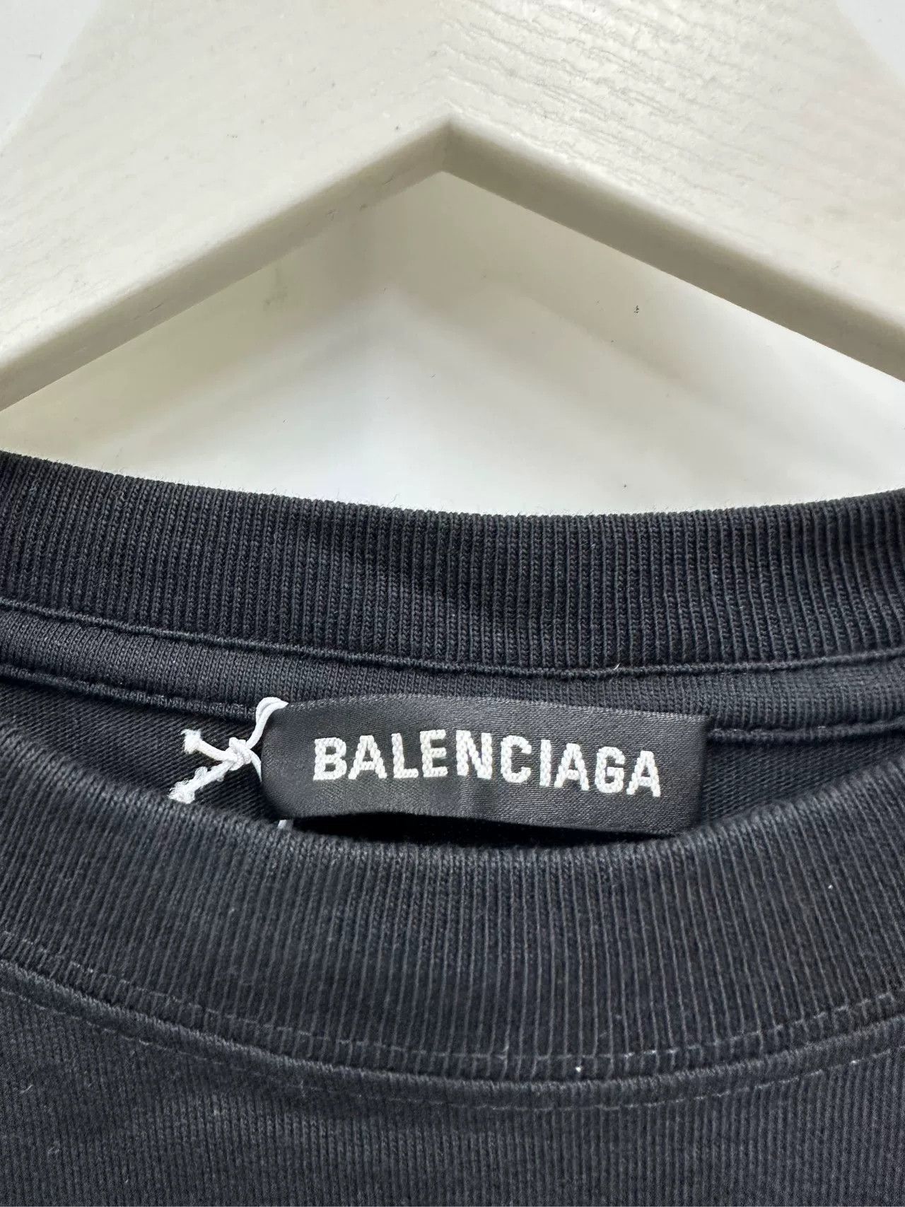 Balenciaga Balenciaga Logo Print Loose Short Sleeve T-Shirt Size US XXL / EU 58 / 5 - 3 Thumbnail