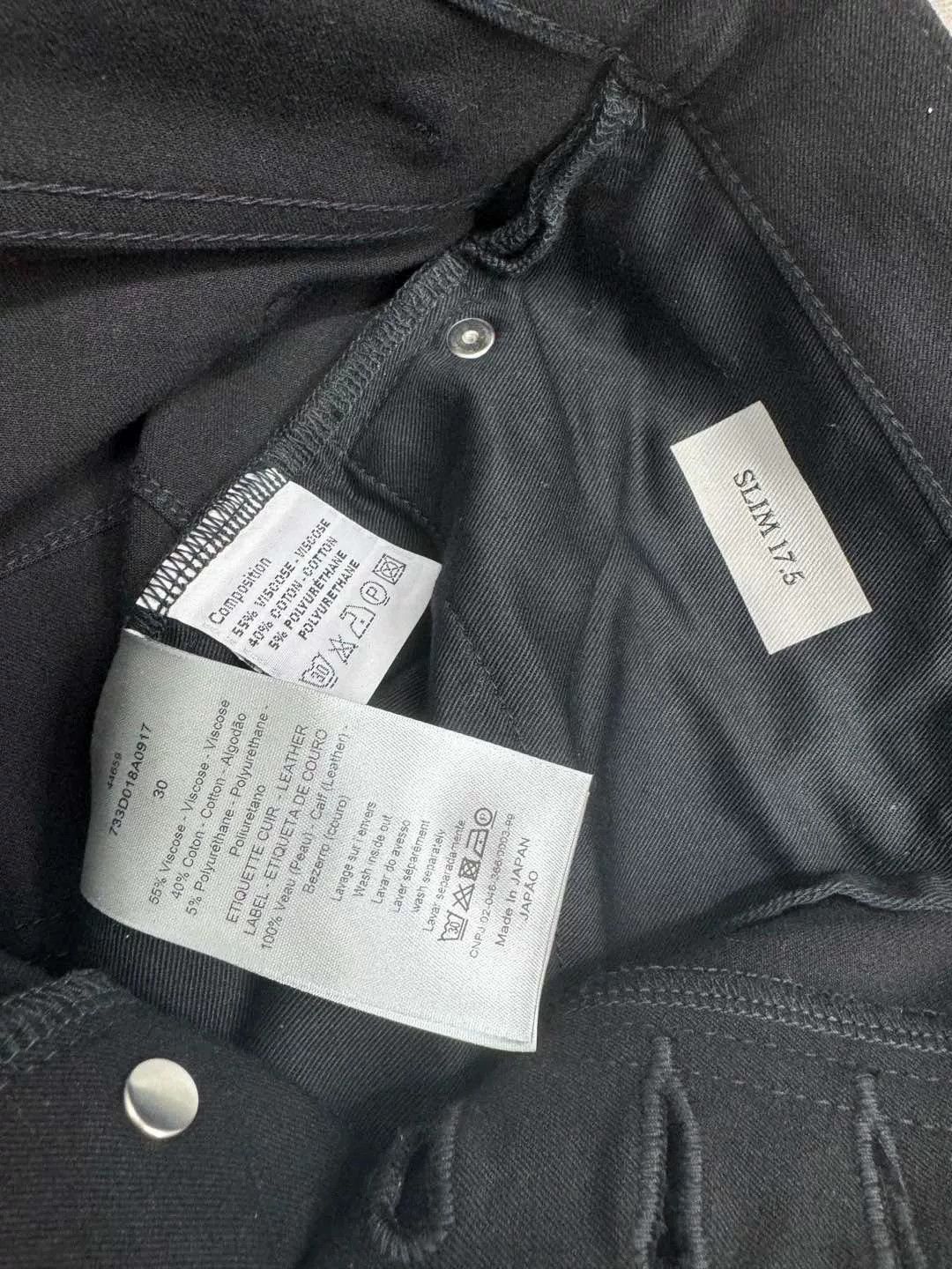 Dior Dior Classic Black Elastic Denim Jeans Size US 30 / EU 46 - 8 Thumbnail