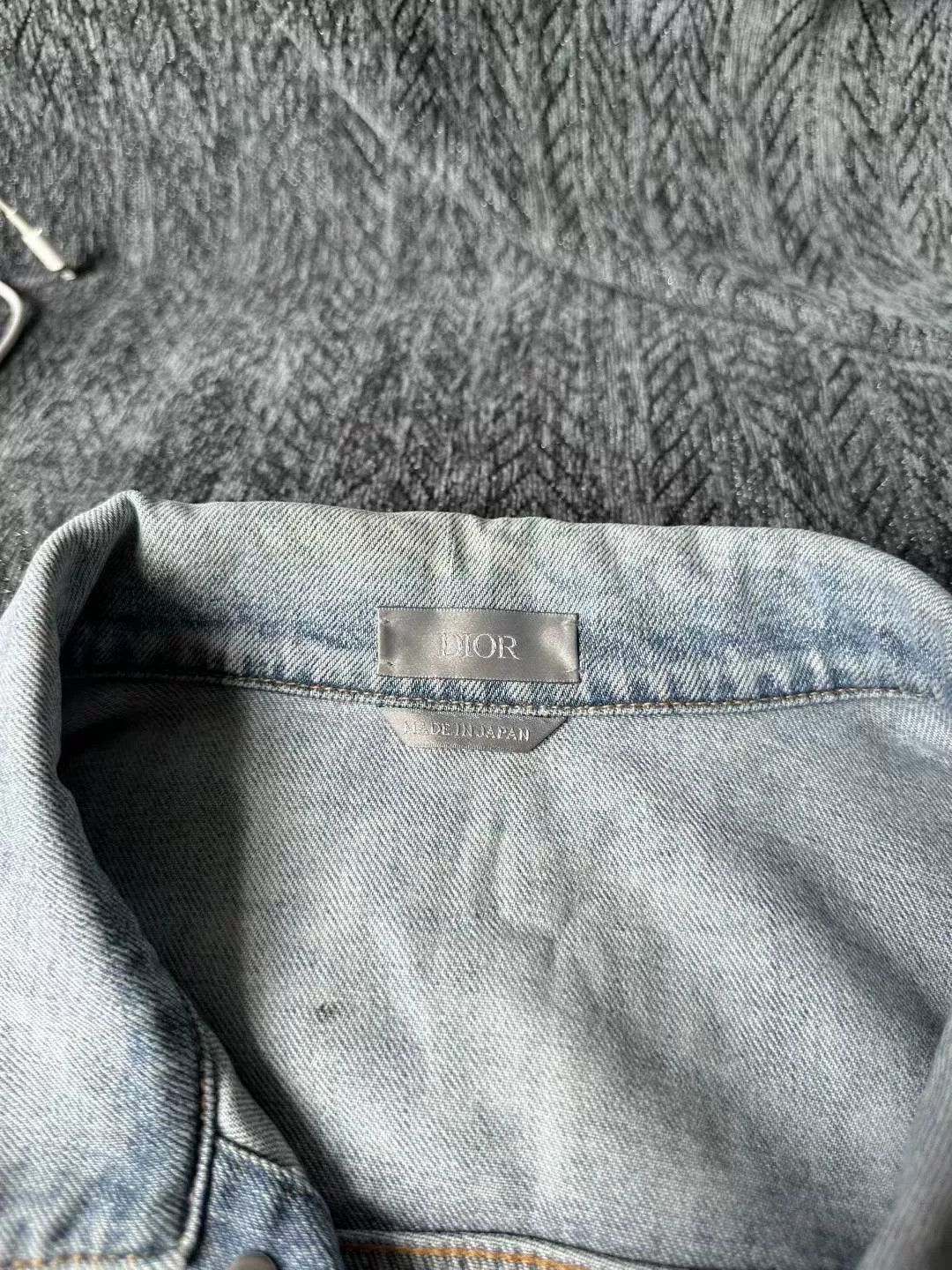 Dior Dior Slogan Embroidered Denim Jacket Size US L / EU 52-54 / 3 - 4 Thumbnail