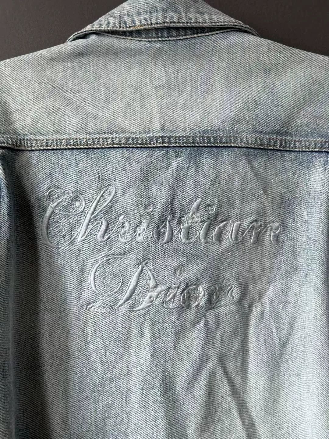 Dior Dior Slogan Embroidered Denim Jacket Size US L / EU 52-54 / 3 - 3 Thumbnail