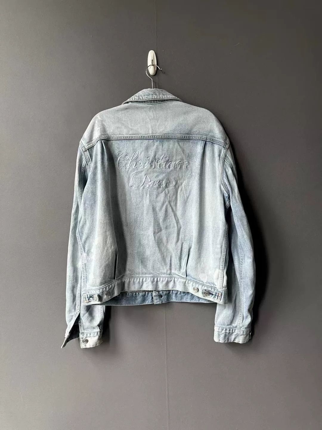 Dior Dior Slogan Embroidered Denim Jacket Size US L / EU 52-54 / 3 - 2 Thumbnail