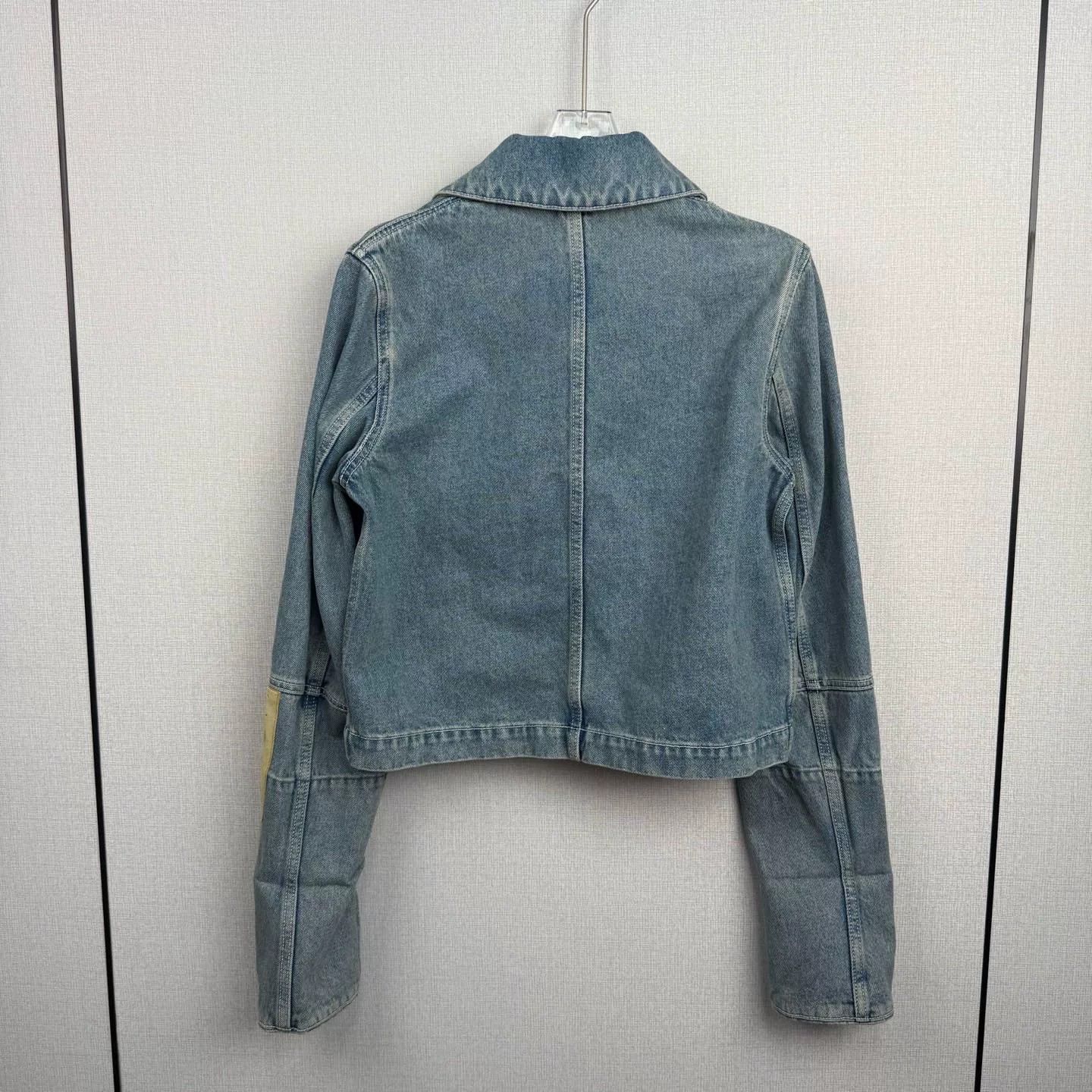 Loewe loewe denim jacket with leather patch Size US S / EU 44-46 / 1 - 5 Thumbnail