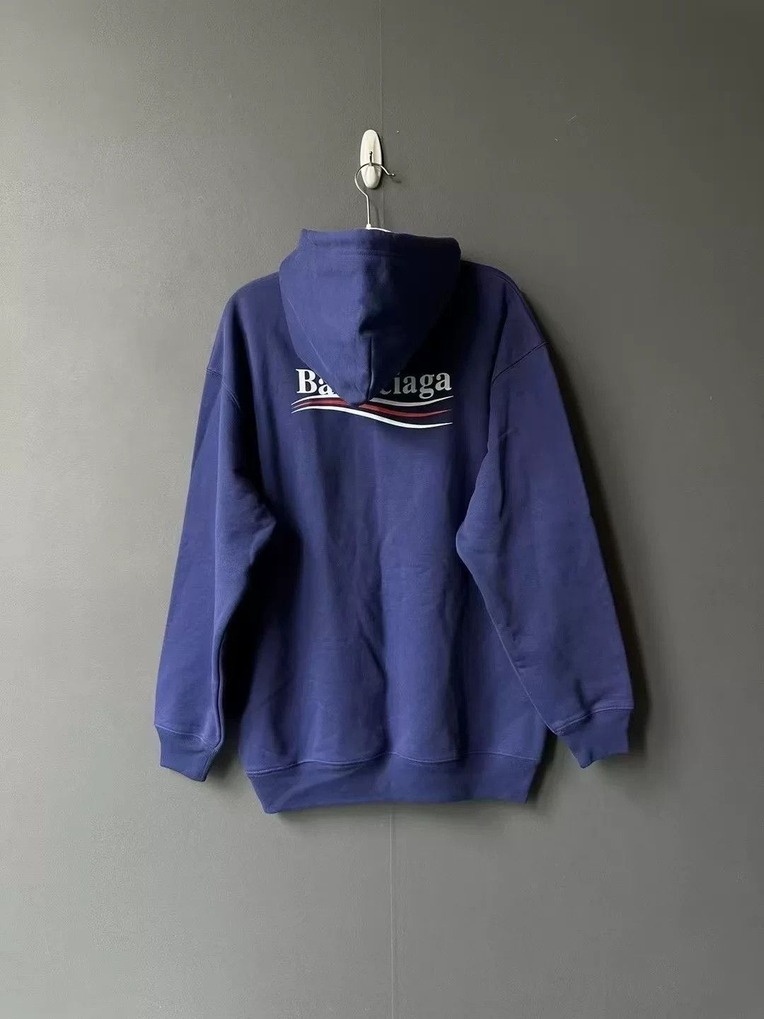 Balenciaga Balenciaga Blue Cola Hoodie XS Size US XS / EU 42 / 0 - 2 Thumbnail