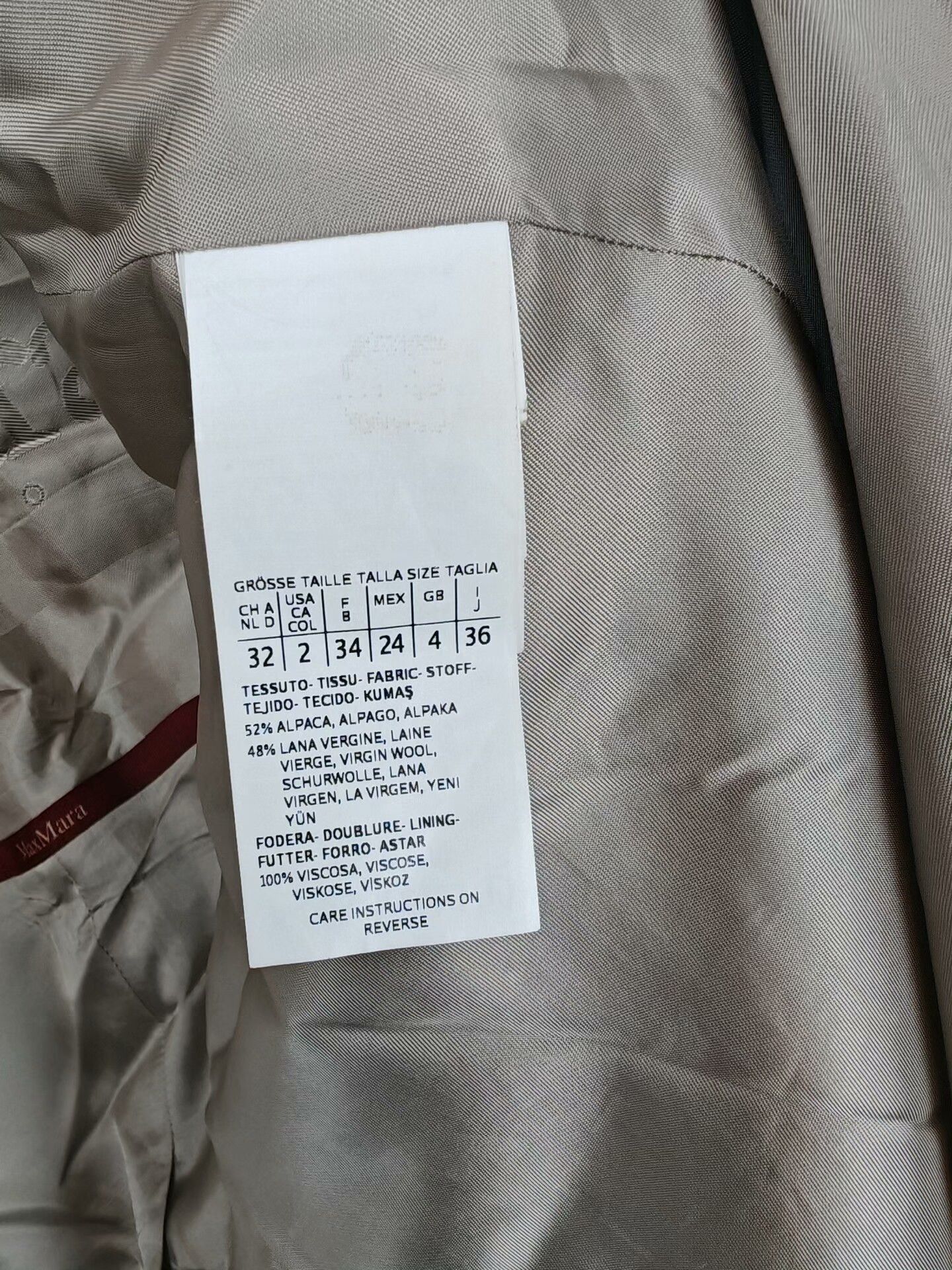 Max Mara MaxMara Studio Alpaca Wool Coat for Women Size US M / EU 48-50 / 2 - 7 Thumbnail