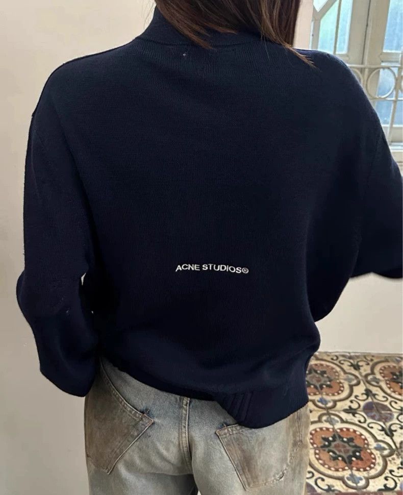 Acne Studios Acne Studios Mock Neck Zip Sweater Size US XL / EU 56 / 4 - 5 Thumbnail