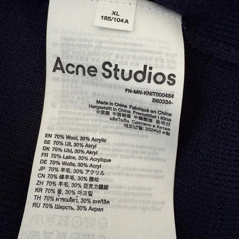 Acne Studios Acne Studios Mock Neck Zip Sweater Size US XL / EU 56 / 4 - 4 Thumbnail