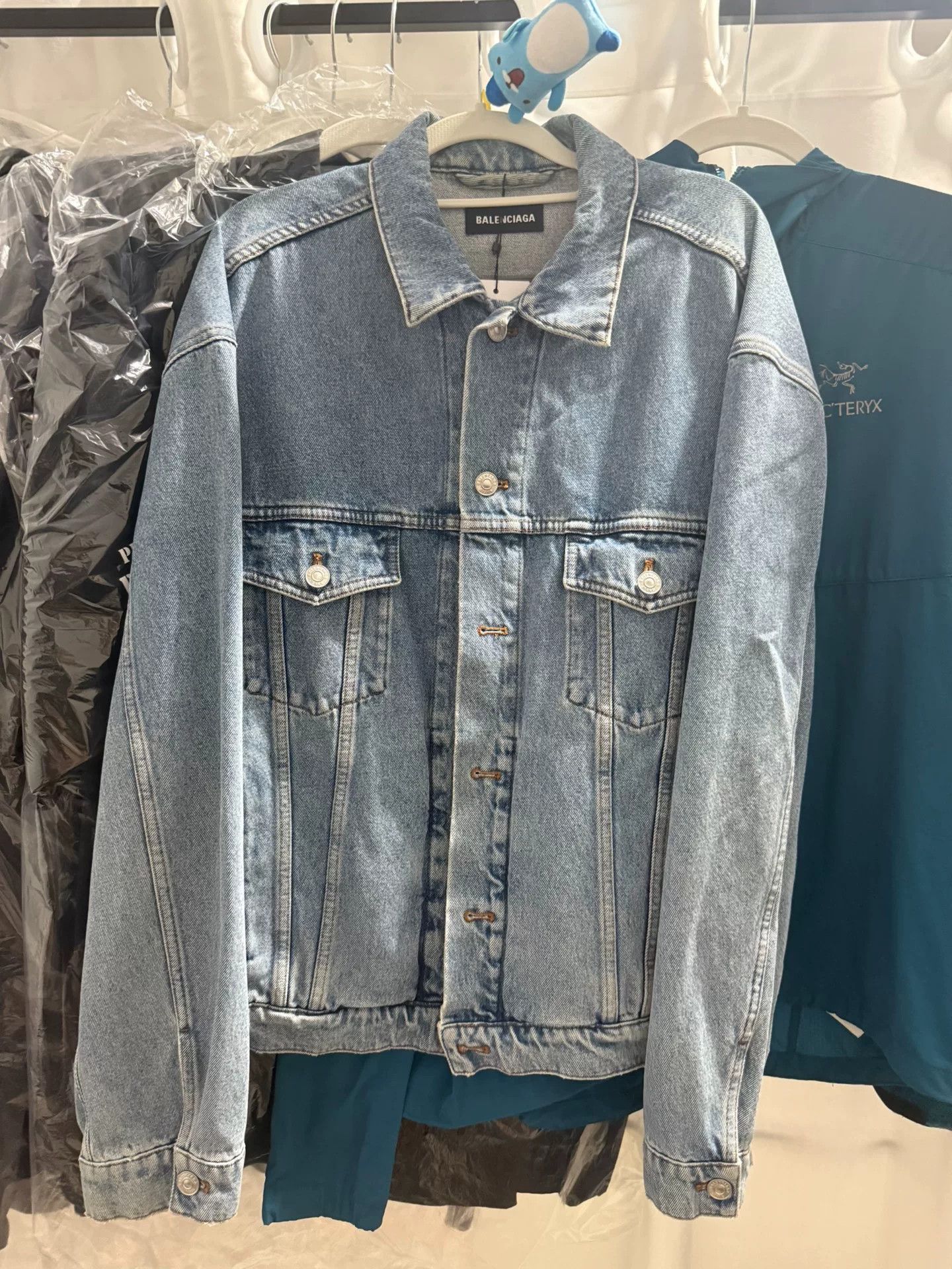 Balenciaga Balenciaga Men's Denim Jacket Size 46 Size US L / EU 52-54 / 3 - 2 Thumbnail