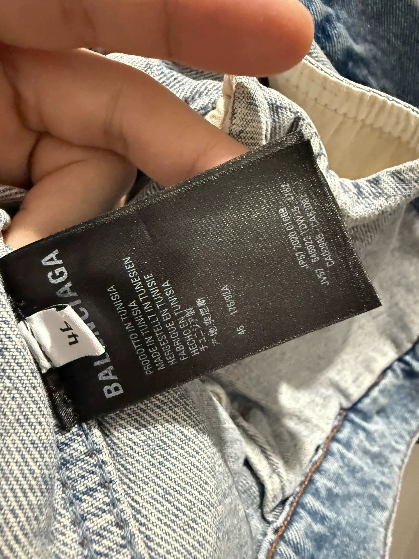 Balenciaga Balenciaga Men's Denim Jacket Size 46 Size US L / EU 52-54 / 3 - 4 Thumbnail