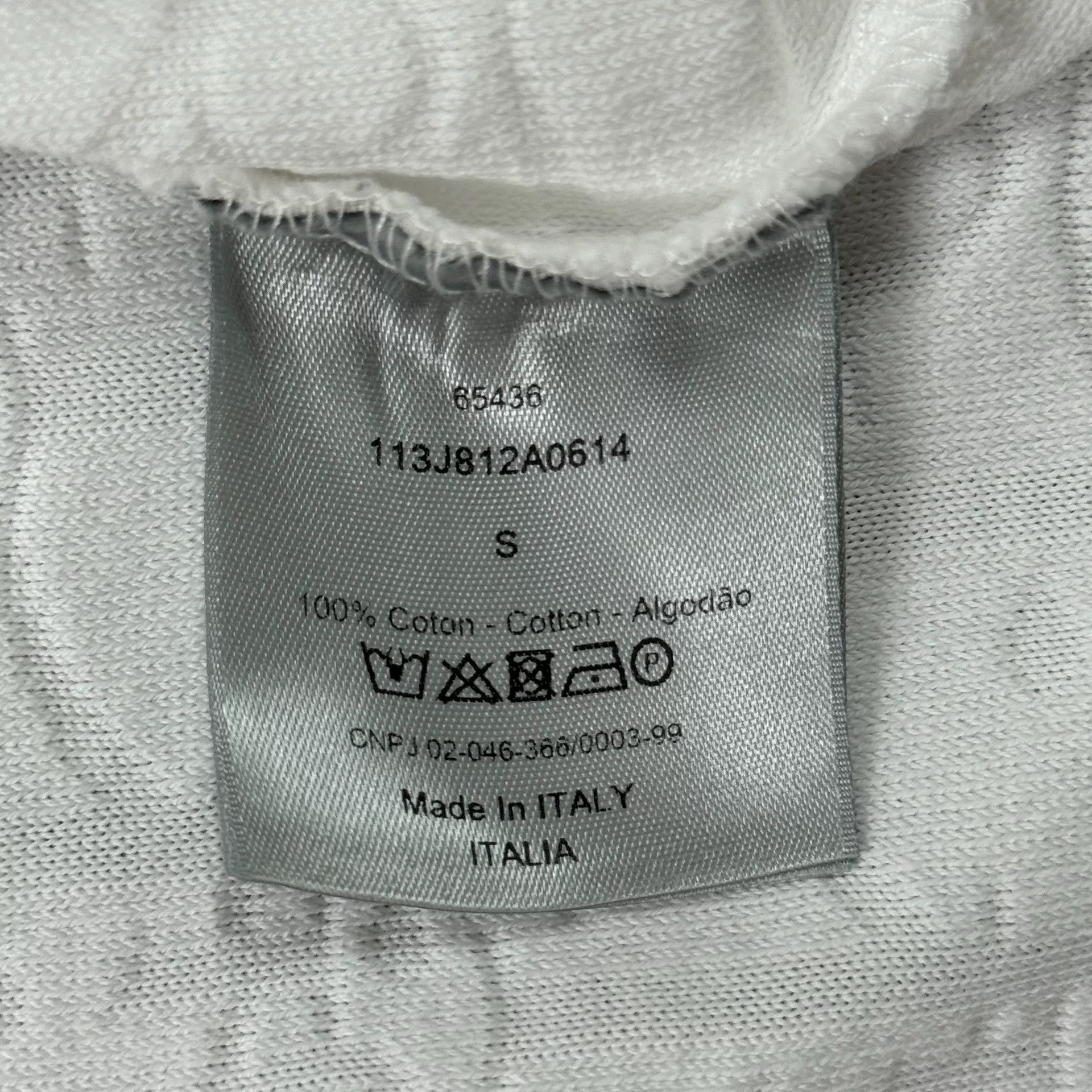 Dior Dior White Towel-Bottom Printed Polo Size US S / EU 44-46 / 1 - 4 Thumbnail