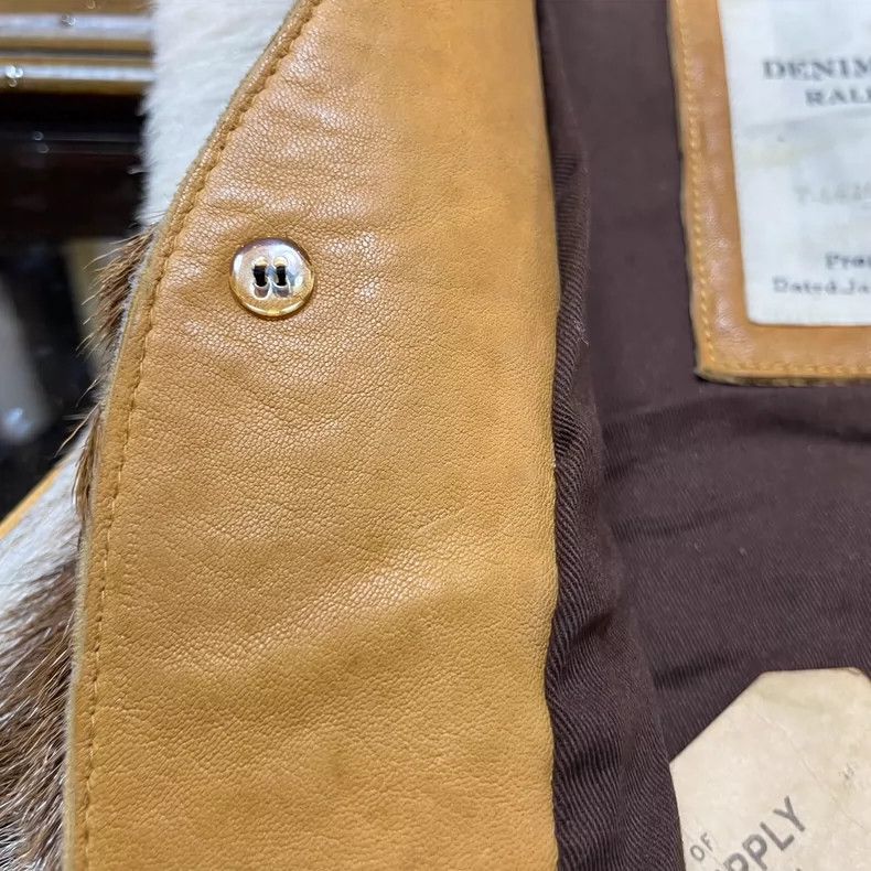 RRL Ralph Lauren RRL Limited Edition Horsehair Leather Vest Size US S / EU 44-46 / 1 - 5 Thumbnail