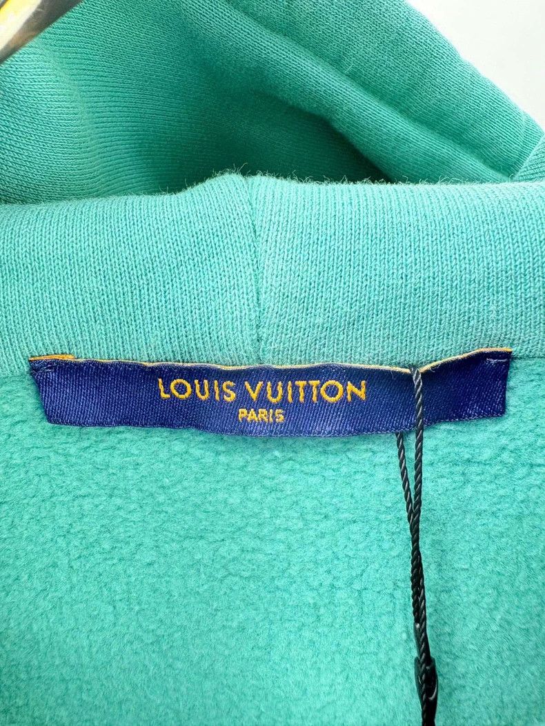 Louis Vuitton Louis Vuitton Green Embroidered Logo Hoodie Size US S / EU 44-46 / 1 - 4 Thumbnail