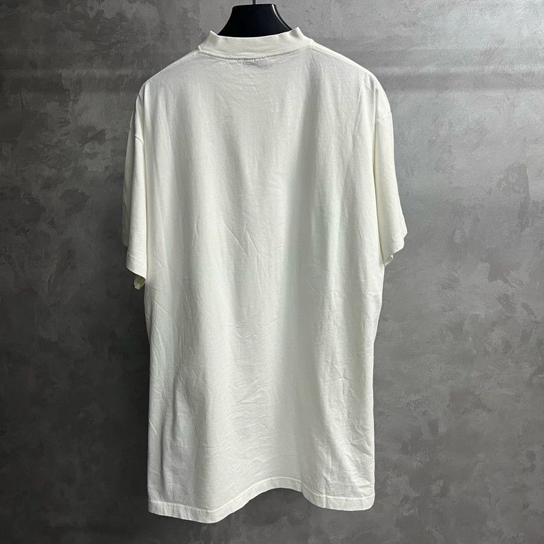 Balenciaga Balenciaga 24 White Letter Print T-Shirt Size US M / EU 48-50 / 2 - 2 Thumbnail