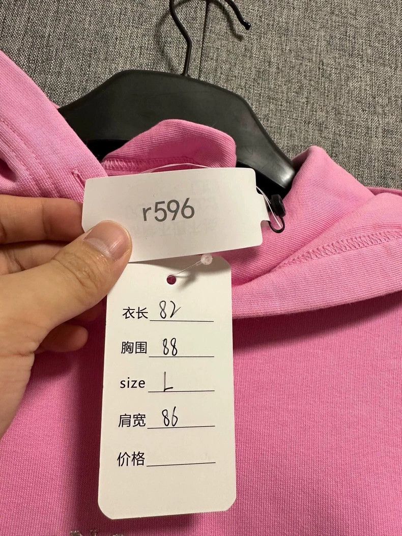 Balenciaga Balenciaga Pink Geometric Hoodie L Size US L / EU 52-54 / 3 - 5 Thumbnail