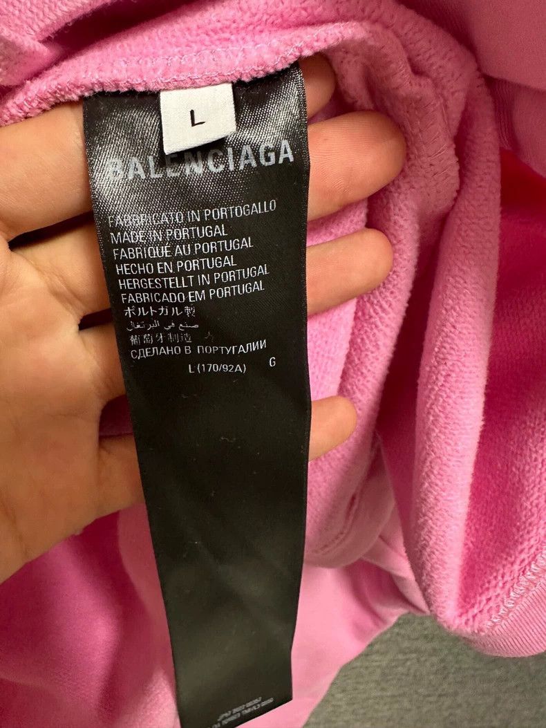 Balenciaga Balenciaga Pink Geometric Hoodie L Size US L / EU 52-54 / 3 - 4 Thumbnail