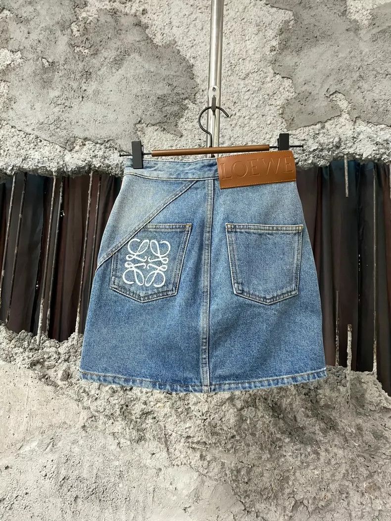 Loewe Loewe Denim Mini Skirt Size US 34 / EU 50 - 2 Thumbnail