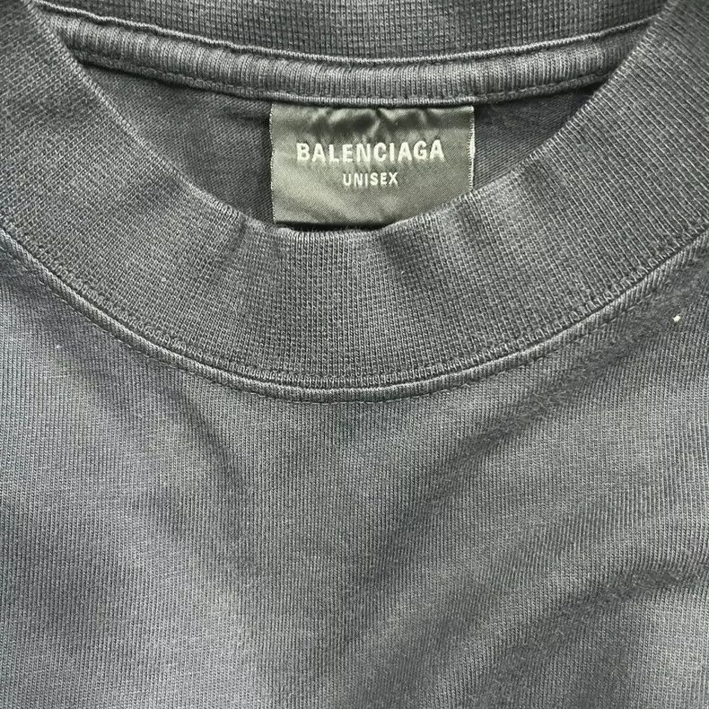 Balenciaga Balenciaga Black Paris Print Short Sleeve T-shirt Size US S / EU 44-46 / 1 - 3 Thumbnail