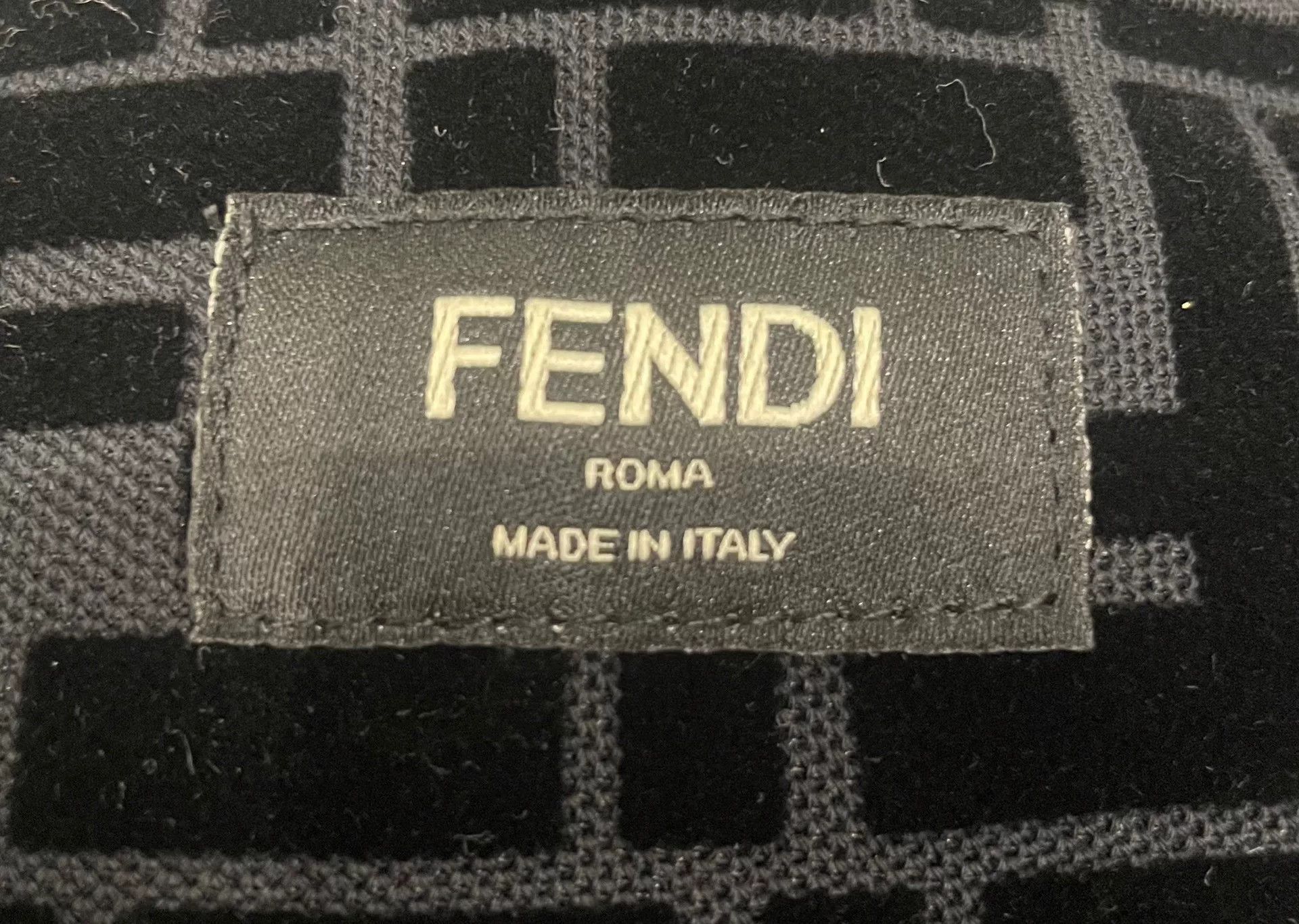 Fendi Fendi Black FF Logo Print Short Sleeve Size US L / EU 52-54 / 3 - 6 Thumbnail