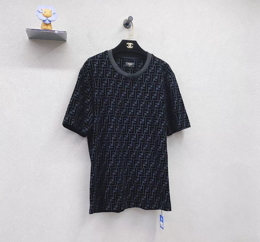 Fendi Fendi Black FF Logo Print Short Sleeve Size US L / EU 52-54 / 3 - 4 Thumbnail