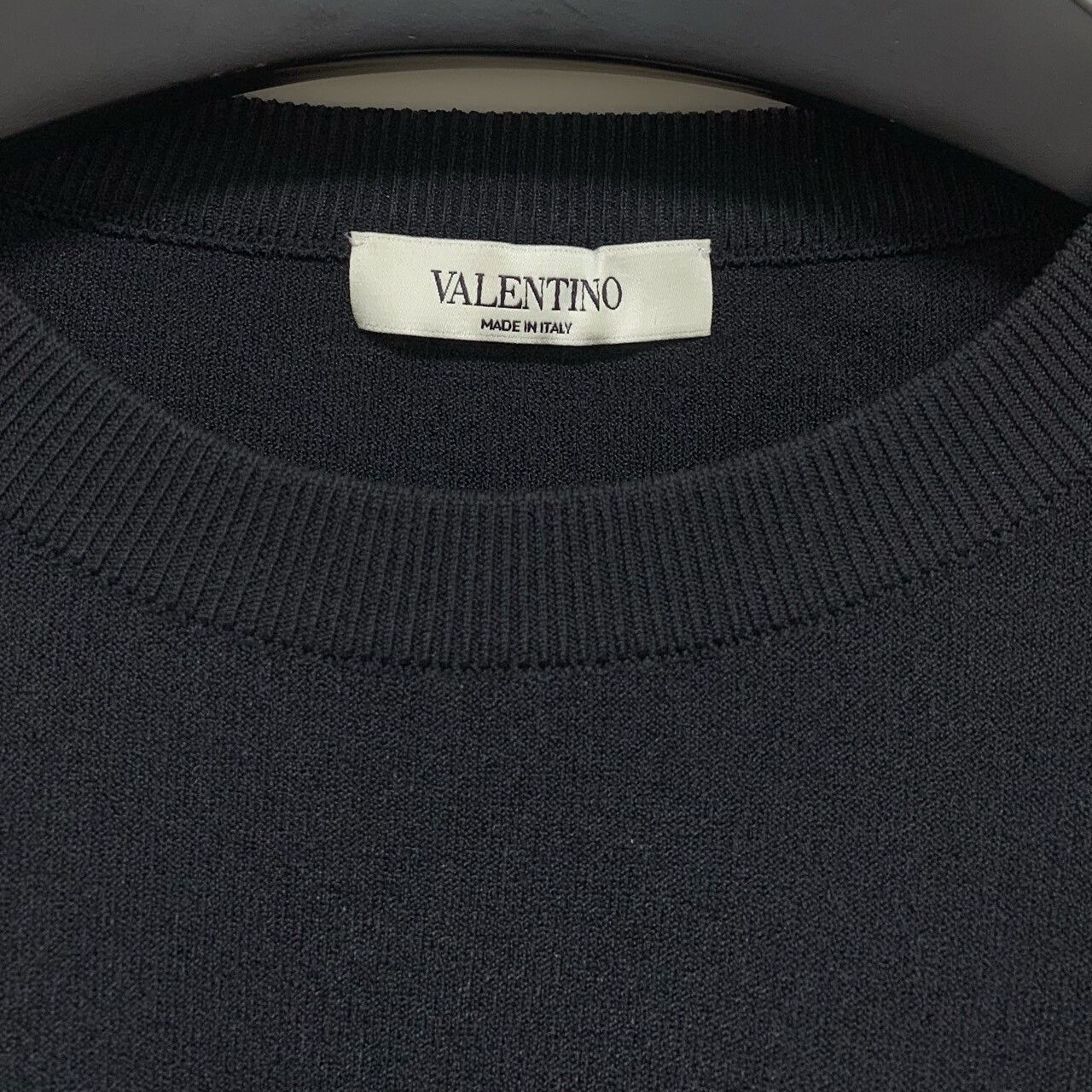 Valentino Valentino Black Rose Long Sleeve Top Size US S / EU 44-46 / 1 - 3 Thumbnail