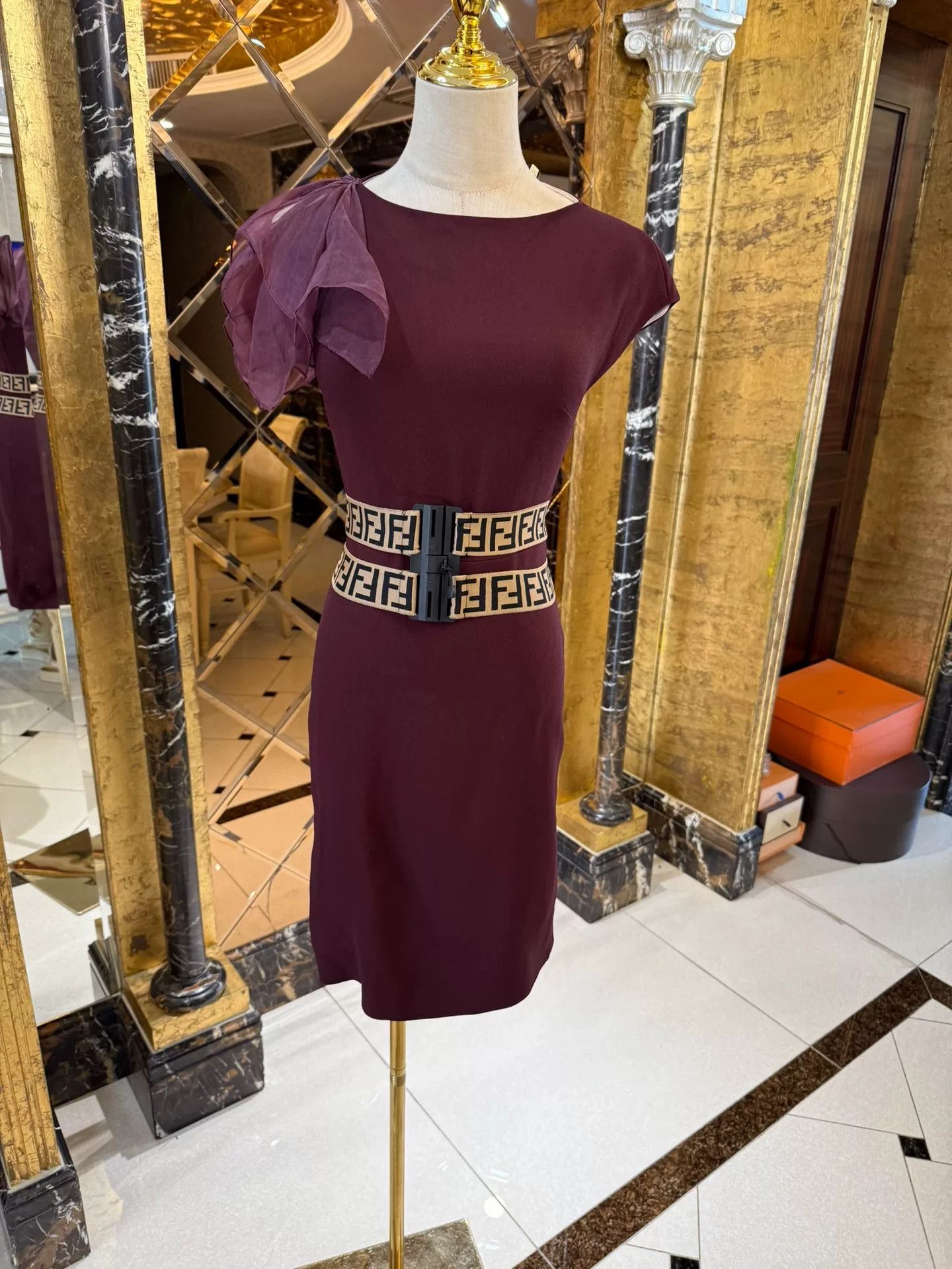 Fendi Fendi Limited Run Burgundy Dress Size US 38 / EU 54 - 9 Thumbnail