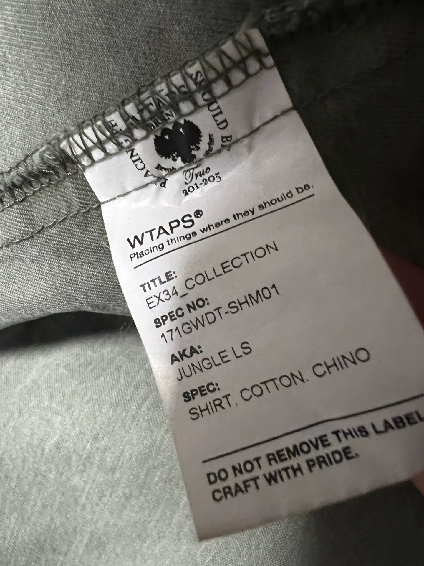 Wtaps WTAPS 17SS JUNGLE LS SHIRT Size US M / EU 48-50 / 2 - 4 Thumbnail