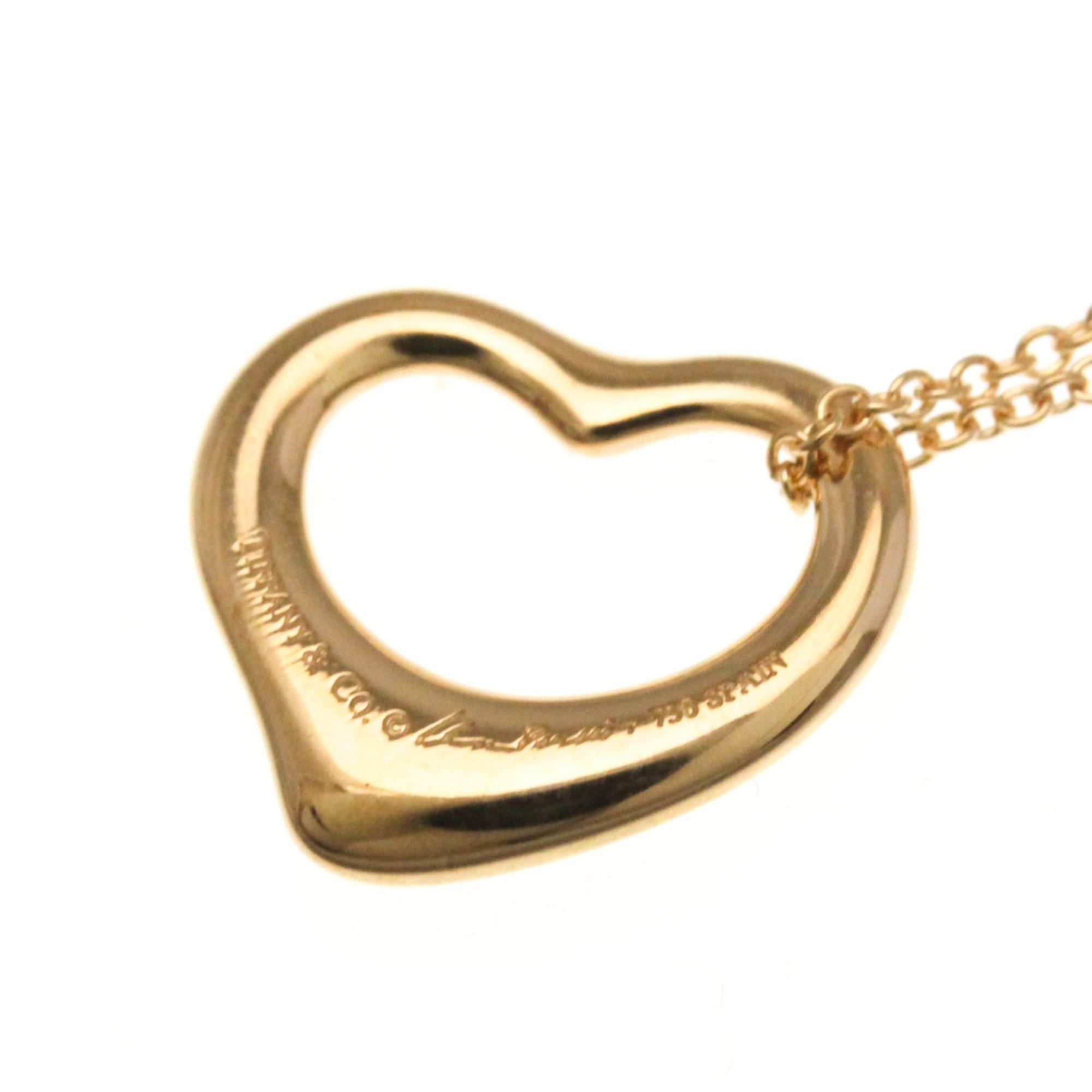 Tiffany & Co. Tiffany Open Heart Pink Gold (18K) No Stone Men,Women Fashion Pendant Necklace (Pink Gold) Size ONE SIZE - 3 Thumbnail