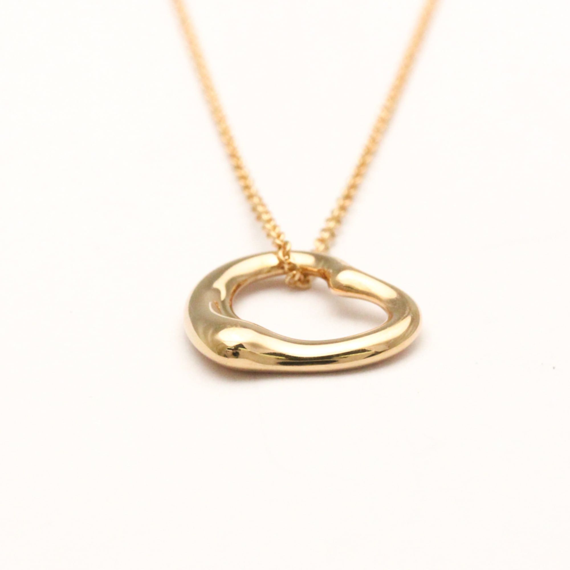Tiffany & Co. Tiffany Open Heart Pink Gold (18K) No Stone Men,Women Fashion Pendant Necklace (Pink Gold) Size ONE SIZE - 12 Thumbnail