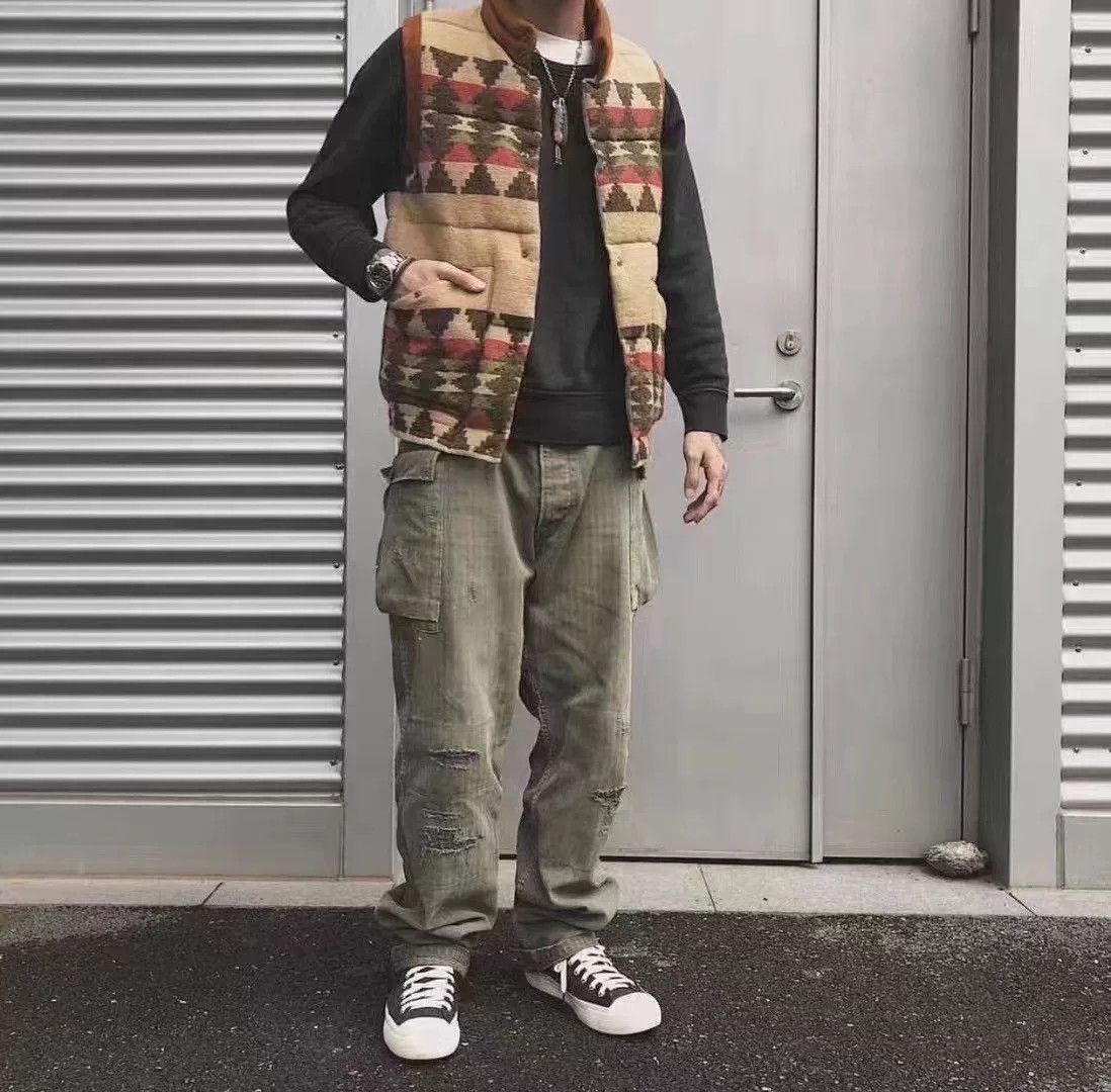 Visvim visvim veterans herringbone cargo pants Size US 30 / EU 46 - 8 Thumbnail