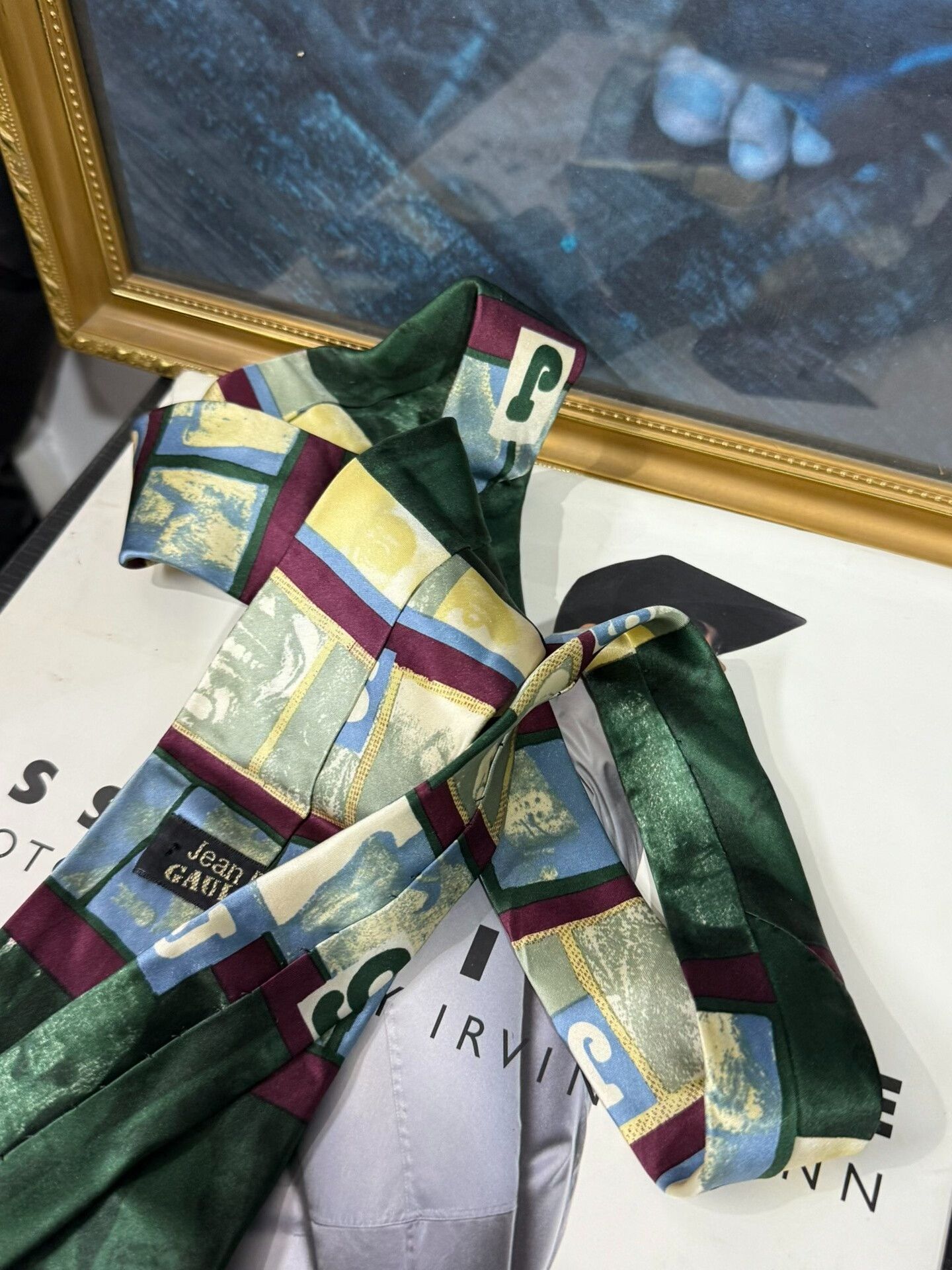 Jean Paul Gaultier Jean Paul Gaultier Pop Art Silk Tie Size ONE SIZE - 6 Thumbnail