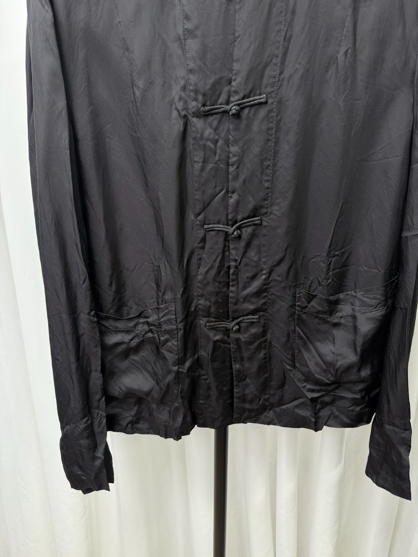 Comme des Garcons comme des garcons black embroidered silk jacket Size US L / EU 52-54 / 3 - 3 Thumbnail