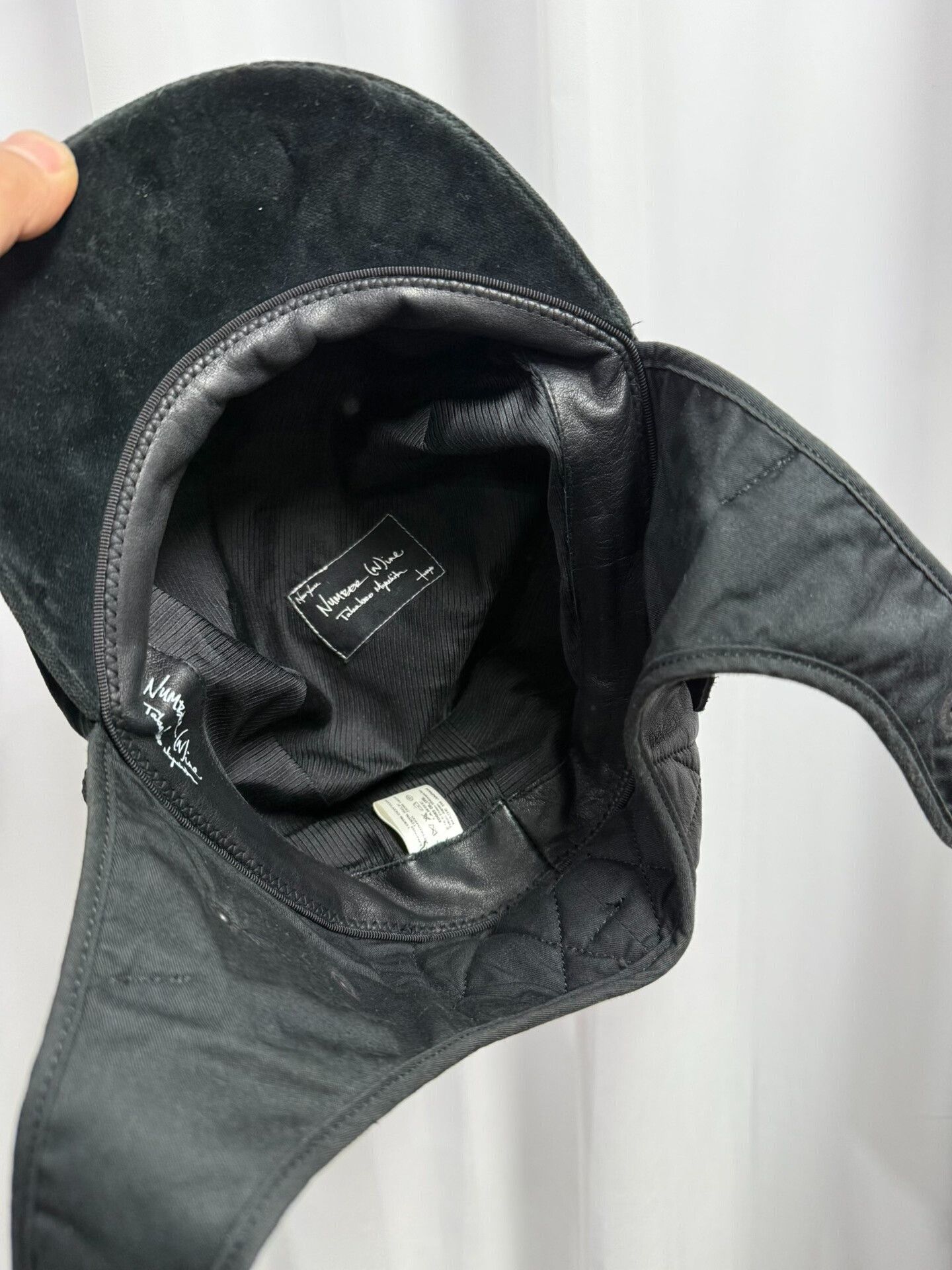 Comme des Garcons black military velvet painter cap Size ONE SIZE - 7 Thumbnail