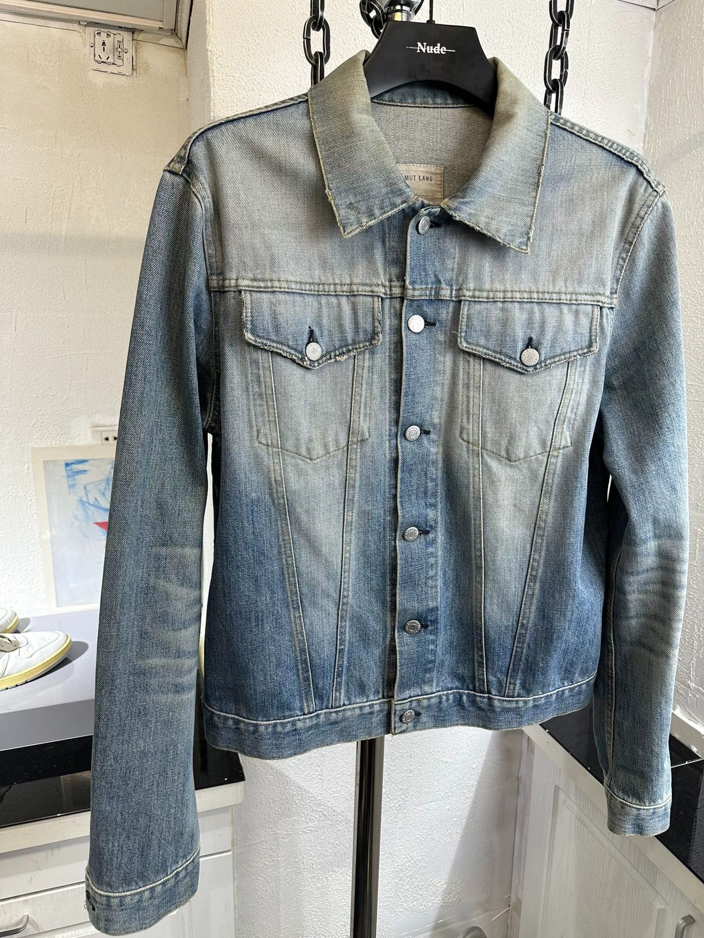Helmut Lang helmut lang distressed denim jacket size 50 Size US L / EU 52-54 / 3 - 2 Thumbnail